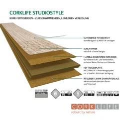 Korkboden 'Studiostyle' Sagres creme beige 10,5 mm