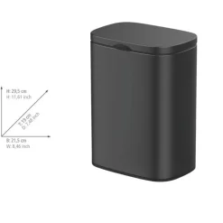 Kosmetikeimer 'Sare' schwarz 21,5 x 29,5 x 19 cm 5 l
