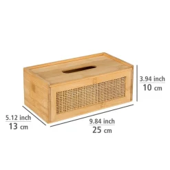 Kosmetiktuchbox 'Allegre' Bambus/Rattan 25 x 13 x 10 cm