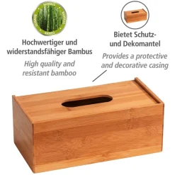 Kosmetiktuchbox 'Terra' Bambus 25 x 13 x 10 cm