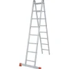 Krause Doppel-Gelenkleiter 'Trimatic' 2 x 8 Sprossen