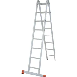 Krause Doppel-Gelenkleiter 'Trimatic' 2 x 8 Sprossen