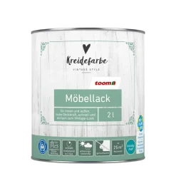 Kreidefarbe-Möbellack kreideweiß extramatt 2 l