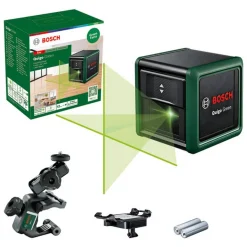 Kreuzlinienlaser 'Professional Quigo Green II' mit Universalklemme