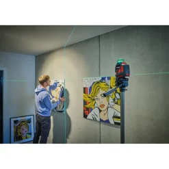 Kreuzlinienlaser 'TE-LL 360 G' mit Halterung und Tasche