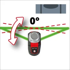 Kreuzlinienlaser 'TE-LL 360 G' mit Halterung und Tasche