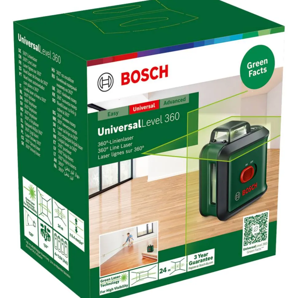 Kreuzlinienlaser 'UniversalLevel 360' mit Tasche