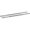 Kugelauszüge Metall silbern 2 Stück 310 mm