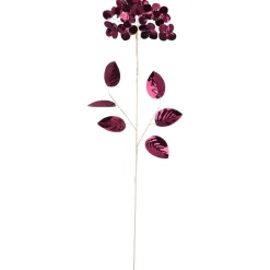Kunstblumen-Zweig dunkelrot 69 cm