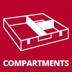 Kunststofffächer Set 'E-Case' 9 Stück