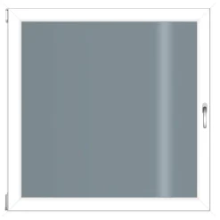 Kunststofffenster 1000 x 1000 mm weiß DIN links