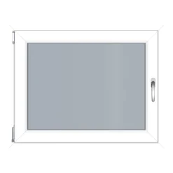 Kunststofffenster 800 x 600 mm weiß DIN links