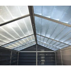 Kunststoff-Gerätehaus 'Skylight' 185 x 90 cm Polycarbonat grau
