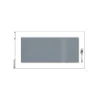 Kunststoff-Kellerfenster 800 x 400 mm weiß DIN links