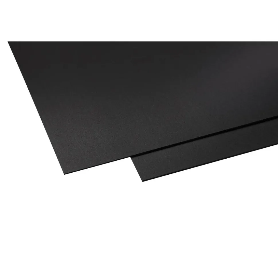 Kunststoffplatte 'Hobbycolor' schwarz 25 x 50 x 0,3 cm