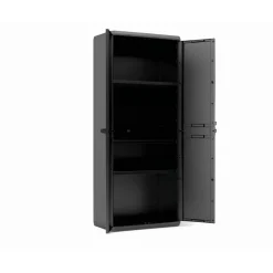 Kunststoffschrank 'Piu' schwarz 68 x 166 x 39 cm