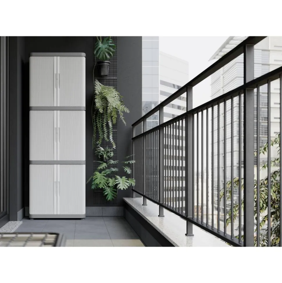 Kunststoffschrank 'Rolling Space' 59 x 170 x 36 cm