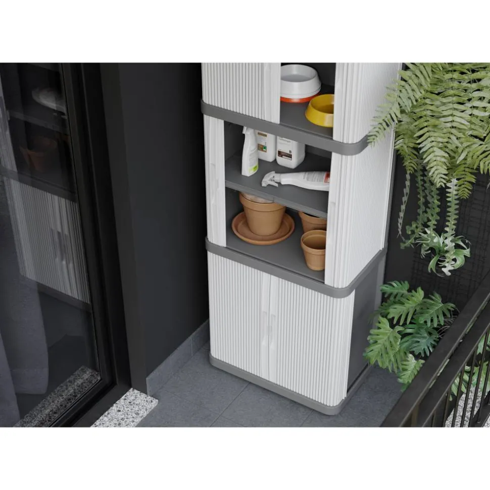 Kunststoffschrank 'Rolling Space' 59 x 170 x 36 cm