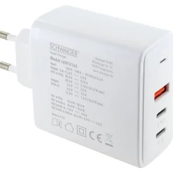 Ladeadapter weiß 65 W 1 x USB-A/2 x USB-C
