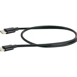 Ladekabel USB-C auf USB-C schwarz 80 cm
