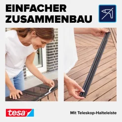 Lamellentür 'Premium' Aluminium teleskopierbar 95 x 220 cm