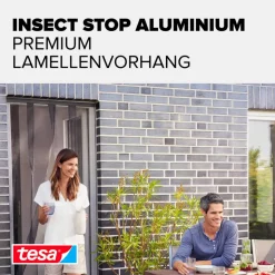Lamellentür 'Premium' Aluminium teleskopierbar 95 x 220 cm