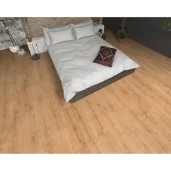 Laminat 'Mediterran XL WR' Burlington Eiche naturfarben wasserresistent 8 mm