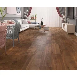 Laminat 'Savanne' Eiche Avana braun 7 mm