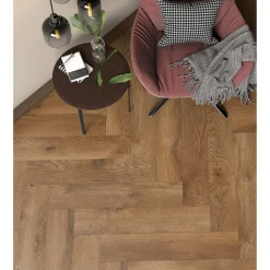 Laminat 'Ville Las Negras' Fischgrät Eiche taupe 8 mm