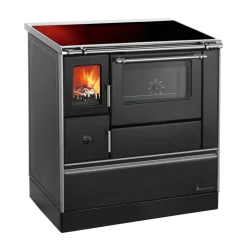 Landhausherd 'K76 90F' rechts schwarz 7,6 kW