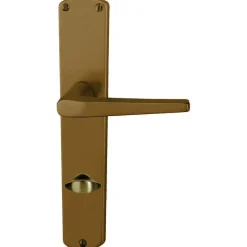 Langschildgarnitur 'Phil' Aluminium F4 eloxiert, für Bad/WC