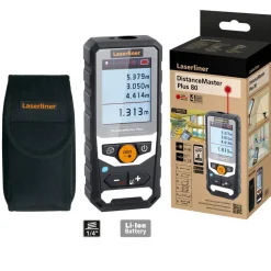 Laser-Entfernungsmesser 'DistanceMaster Plus 80' mit Tasche