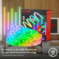 LED Stripe Starter-Set 'Pimp your Panel' RGB/W 250 lm 3000 K einstellbares weiß 2,6 m 230V mit Fernbedienung geeignet für Akustikpaneele