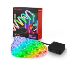 LED Stripe Starter-Set 'Pimp your Panel' RGB/W 250 lm 3000 K einstellbares weiß 2,6 m 230V mit Fernbedienung geeignet für Akustikpaneele