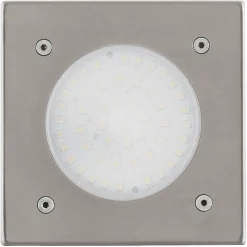 LED-Außen-Bodeneinbauleuchte 'Lamedo' Edelstahl, eckig
