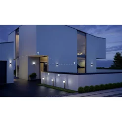 LED-Außenleuchte 'L 830 SC' mit Bewegungsmelder anthrazit 493 lm