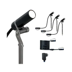 LED-Außenleuchte 'Plug & Shine - Plantini' anthrazit IP65 2,5 W 24 V