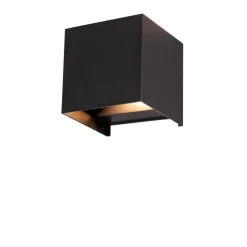 LED-Außenwandleuchte 'Pula' schwarz 10 x 10 x 10 cm