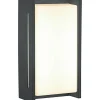 LED-Außenwandleuchte 'Rosario' schwarz 7,4 x 12,9 x 23,3 cm