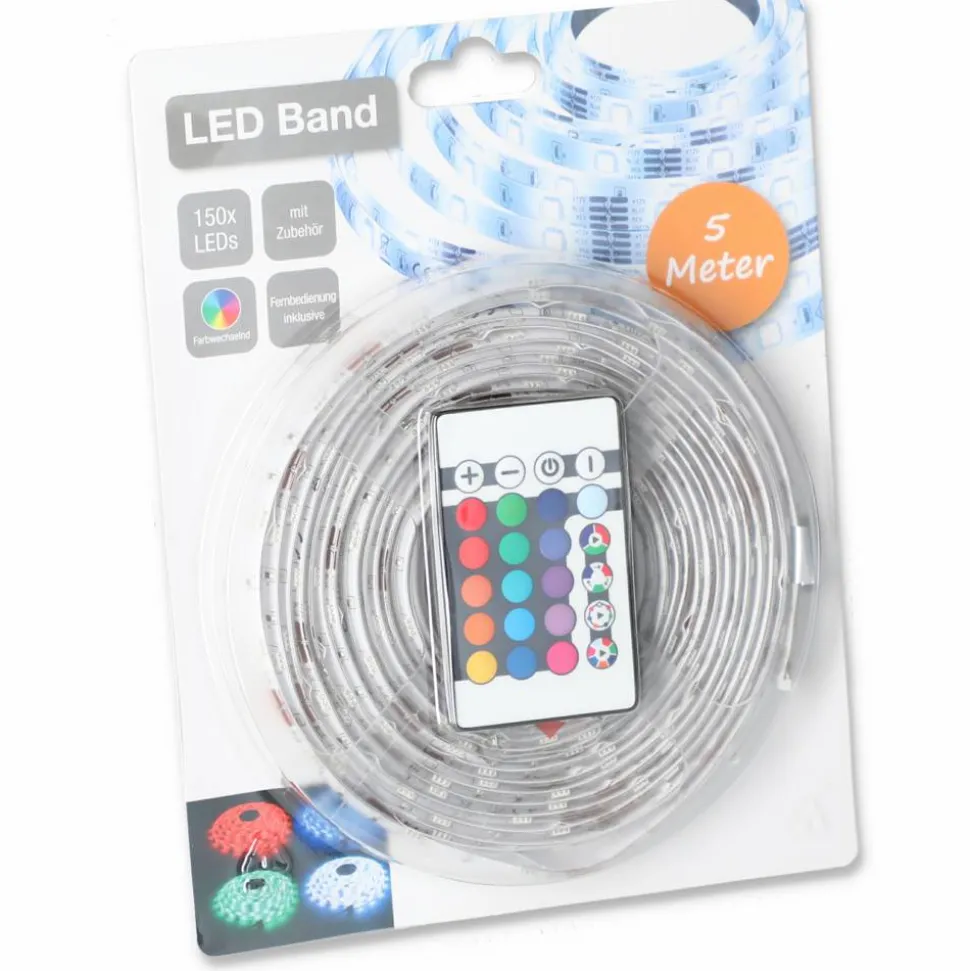 LED-Band mit Fernbedienung und Farbwechsler 5 m