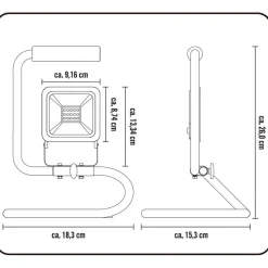LED-Baufluter 10 W 720 lm
