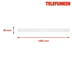 LED-Deckenleuchte 'MAAT' weiß 50 W 120 x 8 x 5 cm
