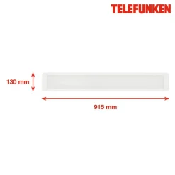 LED-Deckenleuchte 'POEL' weiß 35 W 91,5 x 13 x 2,5 cm