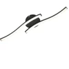 LED-Deckenleuchte schwarz 480 lm 55,5 x 12 x 7 cm, 2-flammig