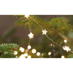 LED-Draht-Lichterkette 'Sterne' 20 LEDs warmweiß 150 cm