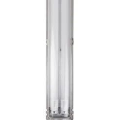 LED-Feuchtraumleuchte grau 2 x 24 W 4800 lm G13 4000 K IP 65