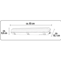 LED-Feuchtraumleuchte grau 9 W 990 lm G13 4000 K IP 65