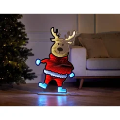 LED-Figur Elch mit Timer 165 LEDs 85 cm