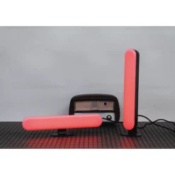 LED-Gaming-Leuchten 26,5 cm mit USB-Anschluss und Fernbedienung, 2 Stück