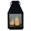 LED-Laterne 3 LEDs warmweiß 13 x 25 cm